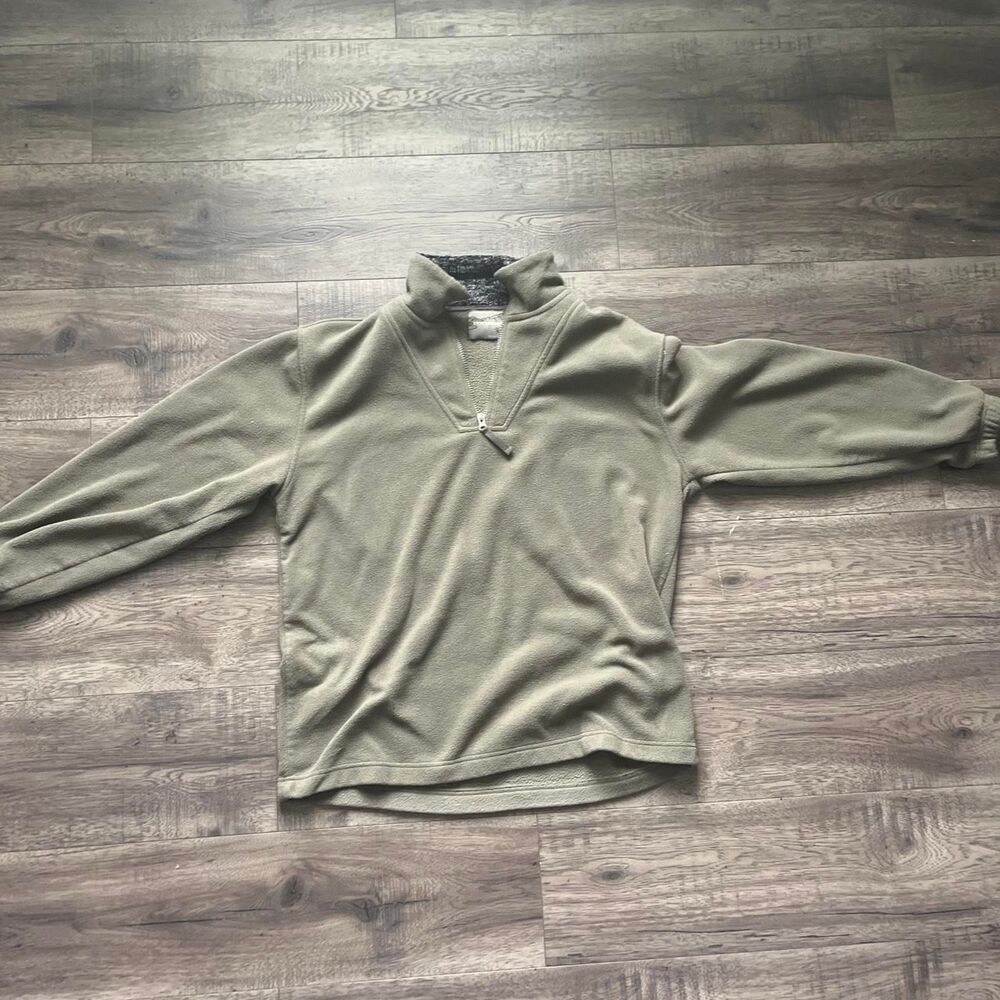 Wrangler Men's Green and Khaki Sweatshirt